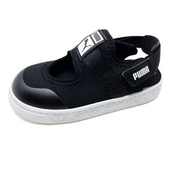 Puma Light-Flex Summer Sandals Sneakers Kids 7C ‚Black White‘ 383192-01 Neoprene