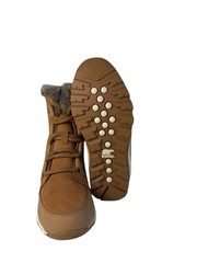 Sorel Whitney II Brown Suede Leather Lace-Up Waterproof Boots Kids Size 1Y