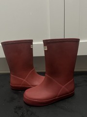 Hunter Kids First Classic Rubber Rain Boots Red US 10 EU 28 Mid-Calf