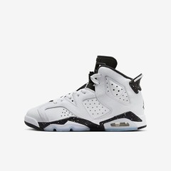 Air Jordan 6 Retro ‘Reverse Oreo’ White Sneakers, Size 6.5Y / 8W BNIB 384665-112