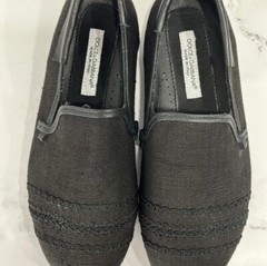 dolce and gabbana kids smoking slipper velvet size 34