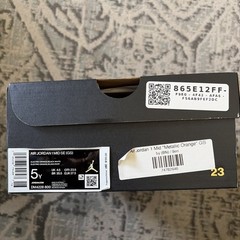 Air Jordan 1 Mid SE GS DM4228-800 BG Electro Orange Metallic Black High OG Retro