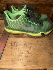 2014 Nike Kobe 10 X GS Low Vino Green Size 6.5Y 8W Sneakers 726067-333 no Box