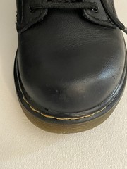 Dr. Martens Boots Toddler 9 Combat 1460 Black Lace Up Side Zip Punk Retro Baby