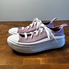 Converse All Star Move Platform Lilac Purple Youth Sneakers Shoes Size 13