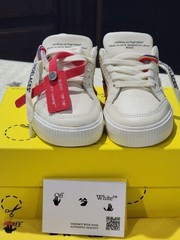 Off-White-Vulcanized Sneaker – Kids Beige/Red Size: EU 24 / US 7 Toddler Medium