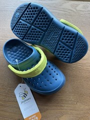 Joybees Toddler Clog Active Kids‘ size 6/7 Blue/Green New!