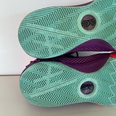 Nike Kyrie Irving 1 ‘Easter’ 2015 Youth GS High Top Sneakers, Purple/Orange, 6Y