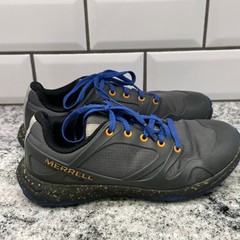 Merrell Kids 2M Trail Quest Sneakers Gray Blue Orange Hiking Shoes MK26 Gorpcore
