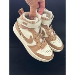 Nike Court Borough Mid 2 high top off white / tan sneakers / tennis shoes 11c