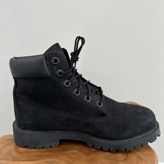 TIMBERLAND PREMIUM 6 IN WATERPROOF BOOT BLACK NUBUCK 5.5 M/M JUNIOR’S/JUNIORS
