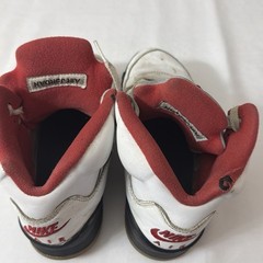 Nike Air Jordan 5 V Retro White Fire Red 2020 Bulls 440888-102 GS Youth Sz 4.5Y