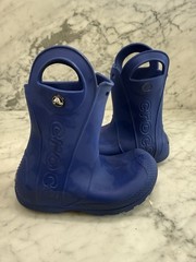 Crocs Kids’ Blue Handle it Rain Boots US Toddler’s Size 13 Style 12803 Slip-Ons