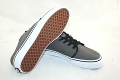 KIDS VANS 106 VULCANIZED PEWTER/BLACK SNEAKER SIZE 4