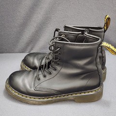 Dr. Martens Doc AirWair Combat Boots Youth Junior Kids Size 3 Black 1460 J Goth