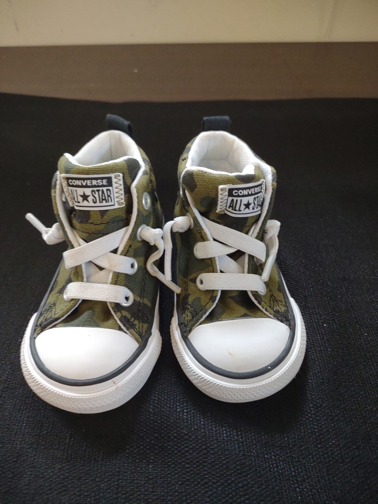 Converse Chuck Taylor Allstar Camo Slip On Sneakers Toddler Size5 Shoes