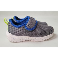 Carter’s Lorena Kids Grey Blue Mesh Hook and Loop Sneakers Size 8M CF22B06H