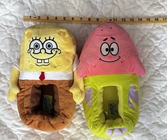 SpongeBob SquarePants Patrick Star Kid or adult Plush Slippers LXL Slip-On.