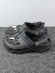 Crocs Classic Marvel Black Panther Kids Size J4 Wakanda Forever All-Terrain Clog