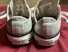 Converse All Star Chuck Taylor Low Top Silver Sparkle Kids US 11
