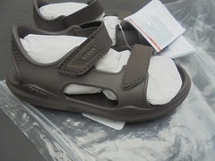 New Crocs Swiftwater Expedition Sandal Childs 10 Espresso/Khaki