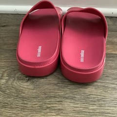 NEW Mini Melissa Kids’ Pink Cloud Slides Sandals Flip Flops, Size Kids’ 3