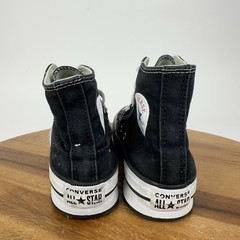 Big Kids Converse CTAS Black Platform Casual Hi Top Sneakers Shoes Size 1 Y GUC