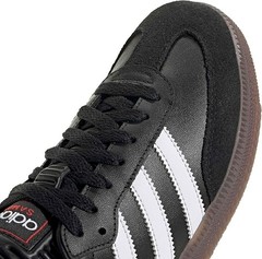 adidas Samba Indoor Sneaker, Black/White/Gum, 5 US Unisex Big Kid – NEW