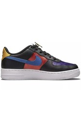 NIKE AIR FORCE 1 LV8 EMB NBA (GS) BLACK-GYM RED SZ 6Y-WOMENS SZ 7.5 [DN4178-001]