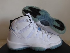 Nike Air Jordan 11 Retro BG White-Legend Blue-Black Sz 4.5Y 2014 [378038-117]