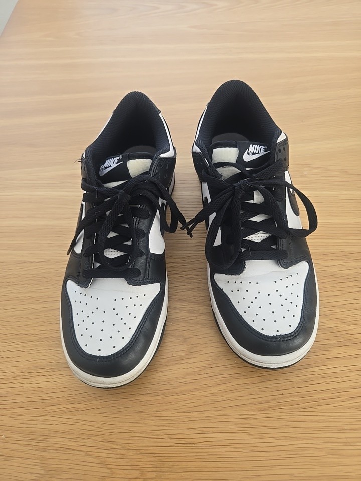 Nike Youth Dunk Low „PANDA“ Blk&wht Color Block Low-high Pre-owened 7Y Size