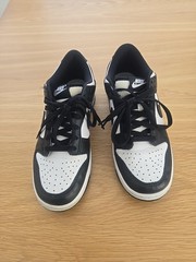 Nike Youth Dunk Low „PANDA“ Blk&wht Color Block Low-high Pre-owened 7Y Size
