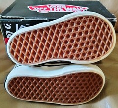 Vans classic slip on checkerboard Toddler boys size 4 Black Pewter worn once