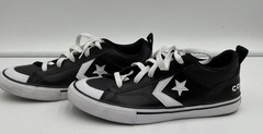 Converse Pro Blaze Low Youth 4.5 Black White Leather Sneakers