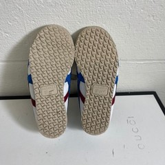 Onitsuka Tiger Mexico 66 White Blue Red Leather Sneaker Shoes Kids K10 US/27 EU
