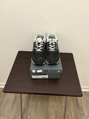 New Balance 574 Core Kids Black White Sneakers US 4 wide Suede Mesh Lace Up