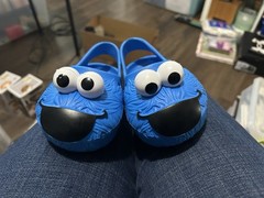 Cookie Monster Crocs By Sesame Street- Size 6