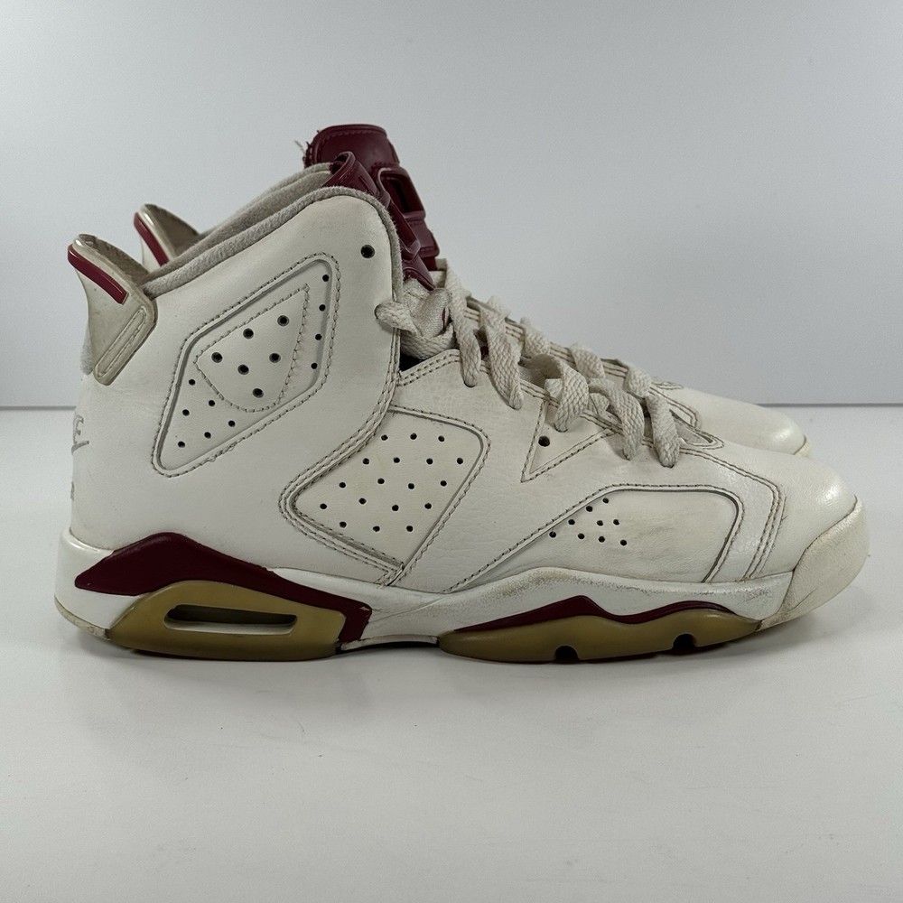 Nike Jordan 6 Retro OG 2015 Mid Maroon Basketball Shoe GS Size 5 836342-115
