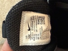 Nike Kids Hook & Loop Strap Athletic Sneakers Pink/Black US 13C Girls Basketball