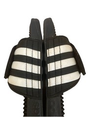 Adidas Black And White Adjustable Spike Slides Sandals Big Kids Size 4