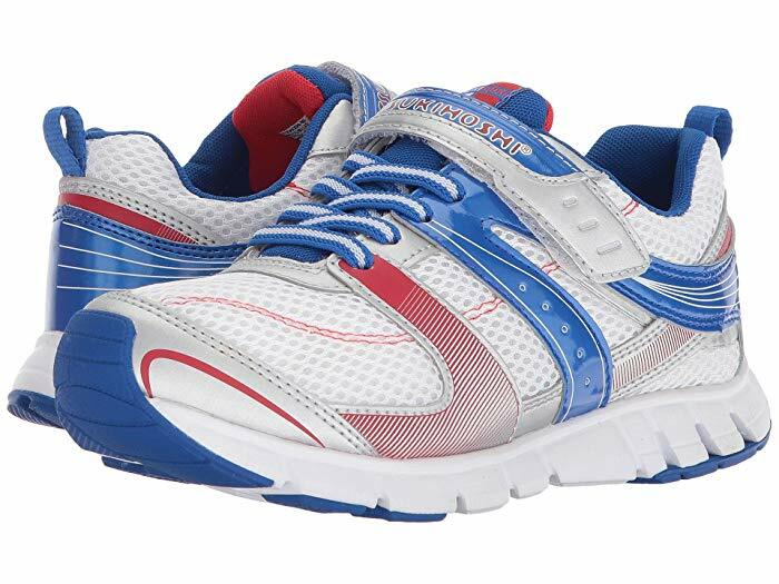 Tsukihoshi Sneakers White/Blue Lightweight SOFT Non-Tie Sneakers Youth SZ 5 1/2