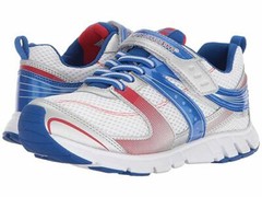 Tsukihoshi Sneakers White/Blue Lightweight SOFT Non-Tie Sneakers Youth SZ 5 1/2