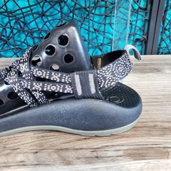 Chaco Kids Black Double Strap Strappy Sandals Adjustable Kids Sz 4 Outdoors