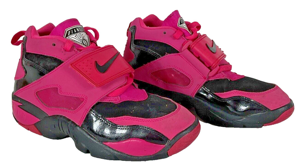 2013 Nike Air Diamond Turf 2 Pink/Black 407911-600 Size 7Y High Top