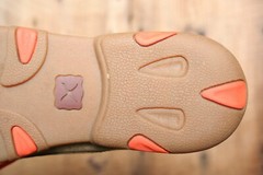 TWISTED X Brown & Bright Orange Leather Bomber Driving Mocs Youth Sz. 5.5 M