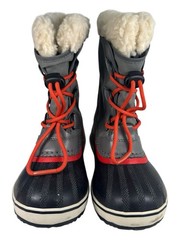 Sorel Yoot Pac Nylon Quarry Winter Boots Sail Red Size 1