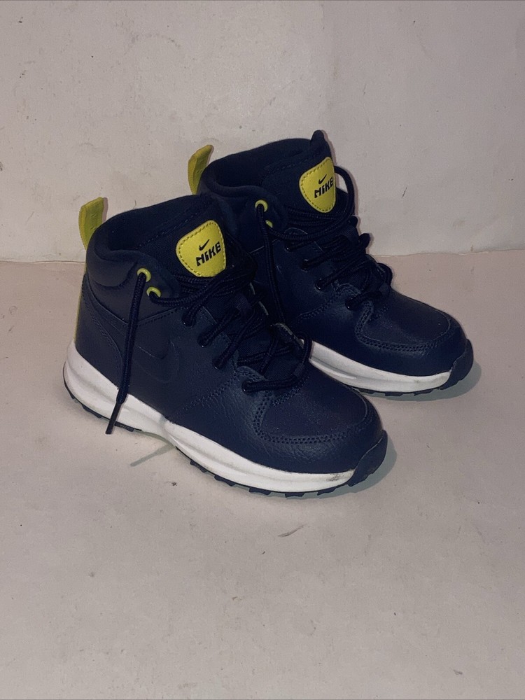 Nike Manoa LTR Kids‘ Boots Obsidian/Summit White/Opti Yellow Size 12C