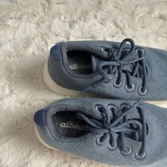 Allbirds Kids Size Y1 Blue Wool Runner Shoes