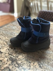 Kamik Kids Snow Boot Snowbug5 Navy Blue Ski Lodge Sledding Size 10