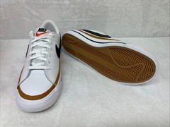 Nike Court Legacy GS 5Y White Black Desert Ochre DA5380-102 Low Top Sneakers